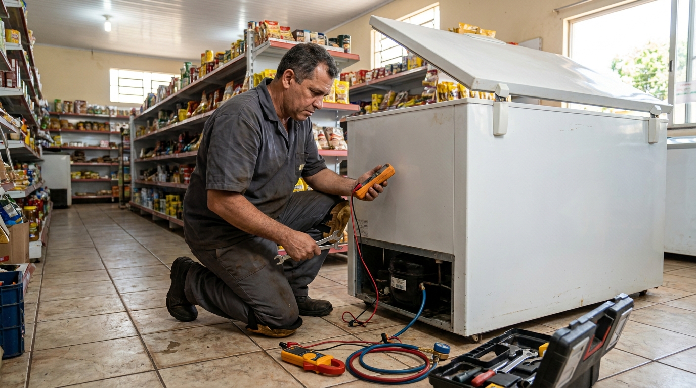 Manutenção em Motor Ventilador no Jardim Continental, Maringá‑PR