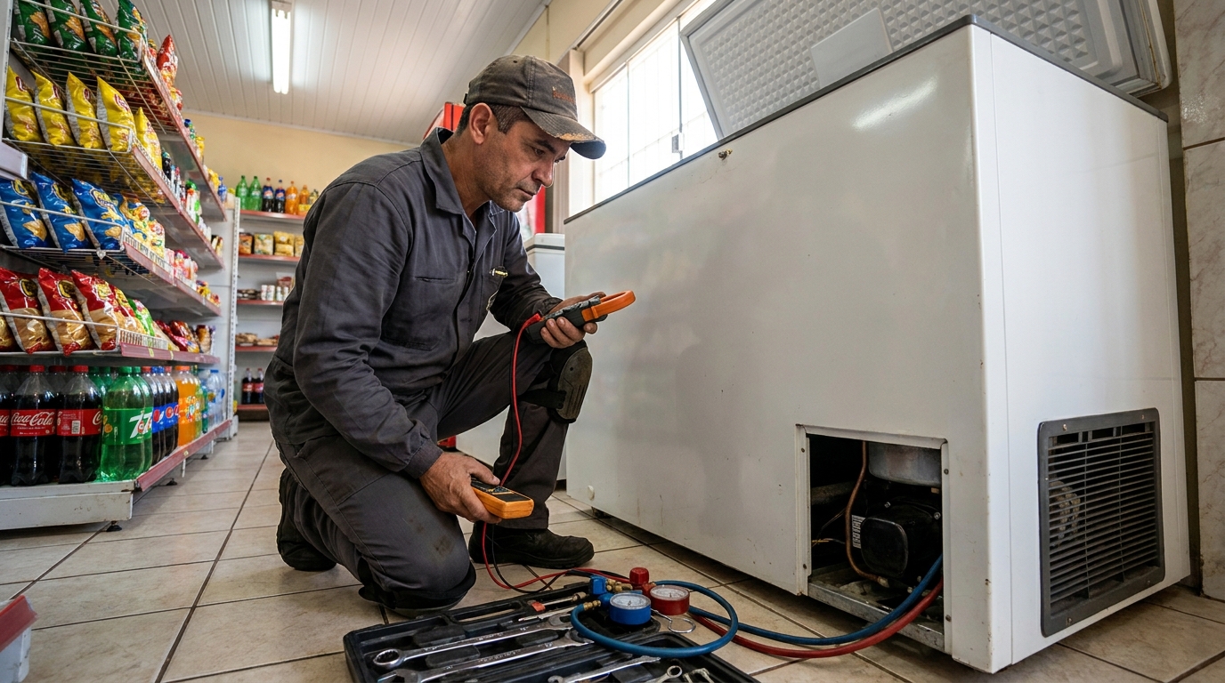 Recuperação de Refrigeração no Jardim Continental, Maringá‑PR