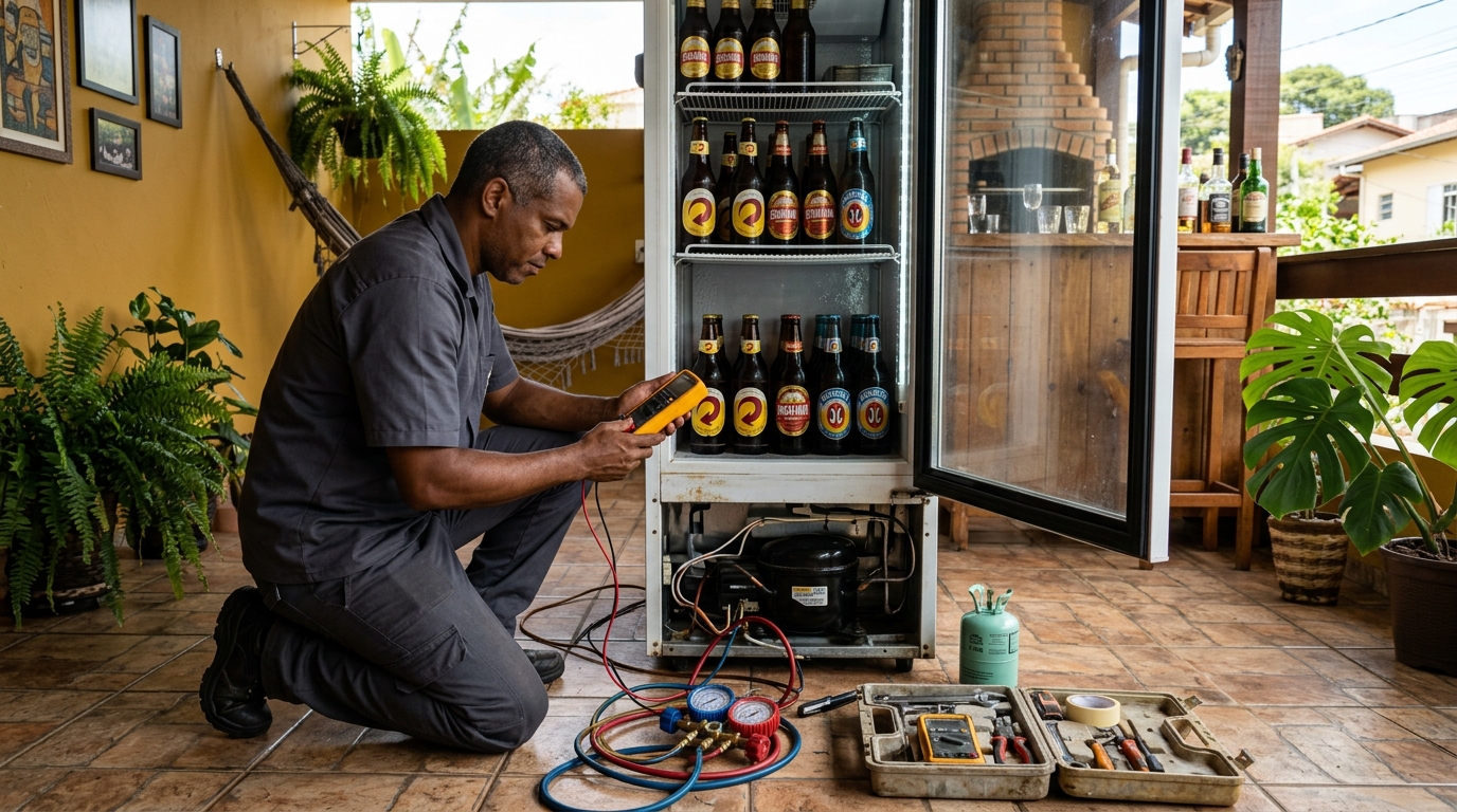 Reparo de Cervejeira Residencial no Parque Avenida, Maringá‑PR